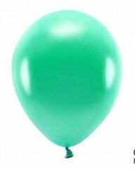 Eko baloni, 30 cm, 10 gab., tumši zaļi/spīdīgi cena un informācija | Baloni | 220.lv