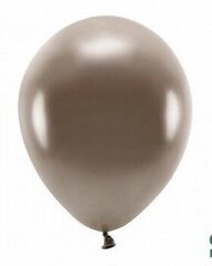 Eko baloni, 30 cm, 10 gab., spīdīgi/brūni cena un informācija | Baloni | 220.lv