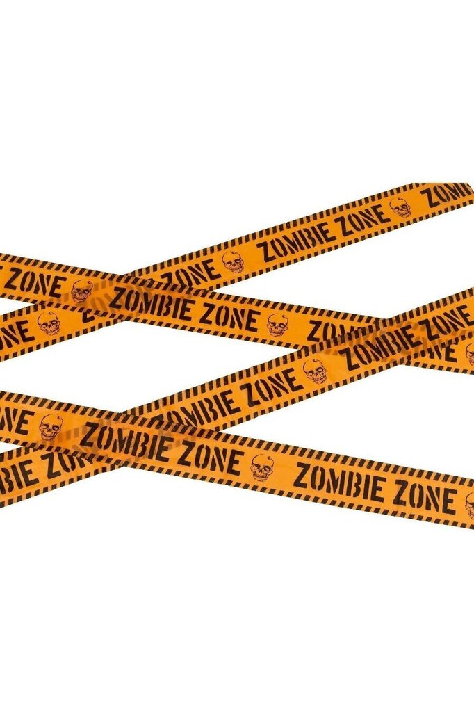 Norobežojošā lenta "Zombiju zona", 6 m cena un informācija | Svētku dekorācijas | 220.lv