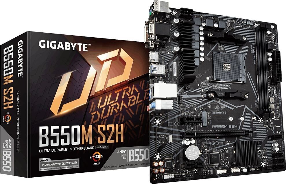 Gigabyte B550M S2H cena un informācija | Mātesplates | 220.lv