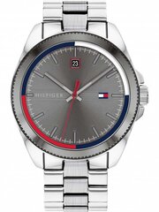 Tommy Hilfiger мужские часы riley 1791684, серебристого цвета цена и информация | Мужские часы | 220.lv