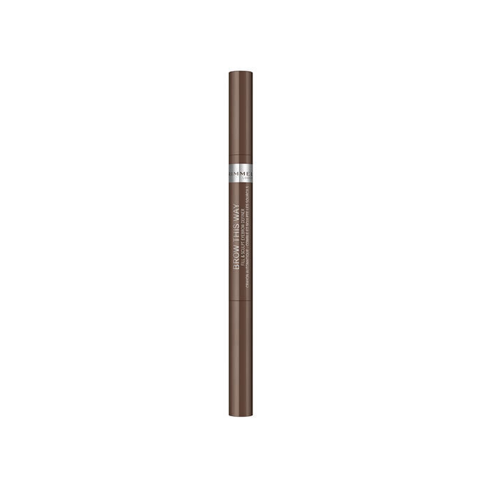 Uzacu zīmulis ar otu Rimmel This Way, 002 Medium Brown, 0.25 g цена и информация | Uzacu krāsas, zīmuļi | 220.lv