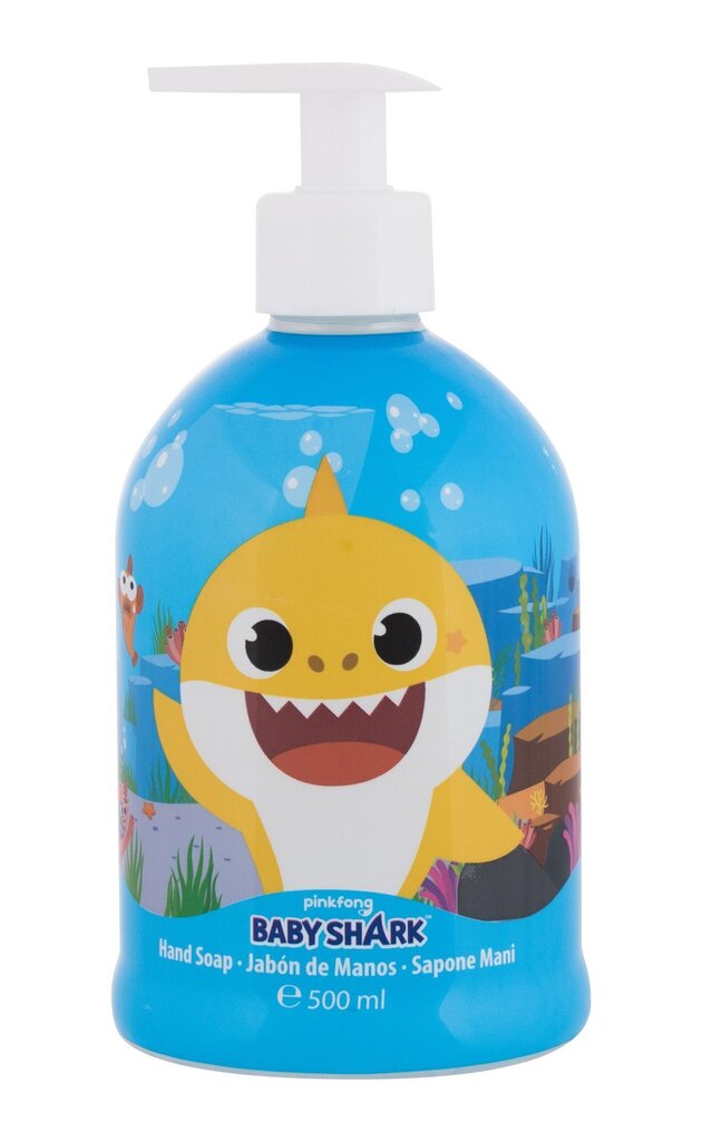 Šķidrās roku ziepes AirVal Pinkfong Baby Shark, 500 ml cena un informācija | Bērnu kosmētika, līdzekļi jaunajām māmiņām | 220.lv