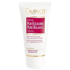 Matētu efektu nodrošinošs sejas krēms Guinot Pure Balance 50 ml cena un informācija | Sejas krēmi | 220.lv