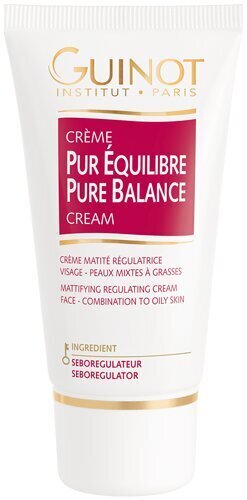 Matētu efektu nodrošinošs sejas krēms Guinot Pure Balance 50 ml цена и информация | Sejas krēmi | 220.lv