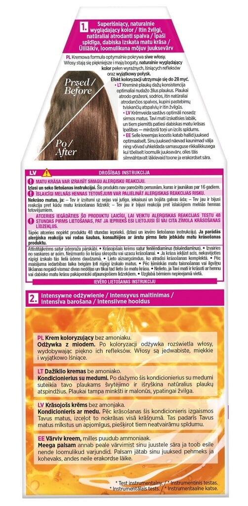 Noturīga matu krāsa L'Oreal Paris Casting Creme Gloss, 618 Vanilla Mocha cena un informācija | Matu krāsas | 220.lv