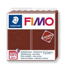 Modelīns Fimo, ādas efekts, riekstu brūns (Nut) 56 g цена и информация | Принадлежности для рисования, лепки | 220.lv