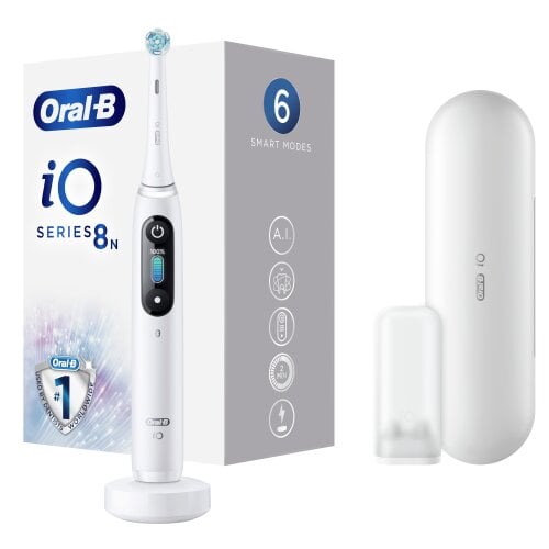 Oral-B iO8 Series White Alabaster цена и информация | Elektriskās zobu birstes | 220.lv