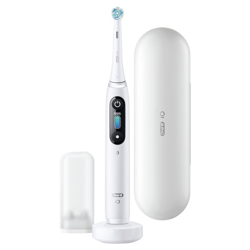 Oral-B iO8 Series White Alabaster cena un informācija | Elektriskās zobu birstes | 220.lv