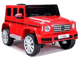 Bērnu vienvietīgs elektromobilis Mercedes G500 sarkans cena un informācija | Bērnu elektroauto | 220.lv
