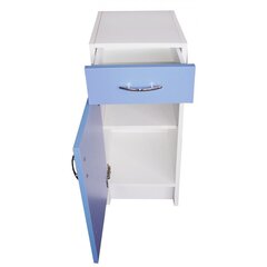 Набор мебели для ванной комнаты F1001342, синий/белый цена и информация | Шкафчики для ванной | 220.lv