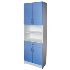 Универсальный напольный шкафчик F1001339, синий/белый цена и информация | Шкафчики для ванной | 220.lv