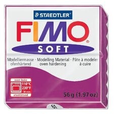Modelīns Fimo Soft, violets (Purple) 56 g cena un informācija | Modelēšanas un zīmēšanas piederumi | 220.lv