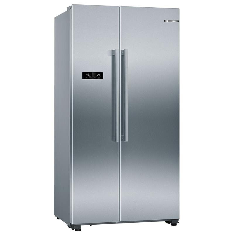 Bosch KAN93VIFP Side-by-Side ledusskapis ar saldētavu, 178.70 cm NoFrost, nerūsējošais tērauds cena un informācija | Ledusskapji | 220.lv