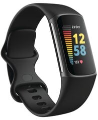 Fitbit Charge 5 FB421BKBK Black/Graphite цена и информация | Фитнес-браслеты | 220.lv