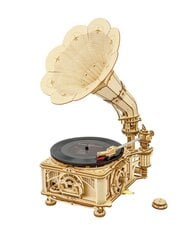 Koka konstruktors "Klasiskais gramofons" Robotime, ROKR, 424 gab. cena un informācija | Konstruktori | 220.lv