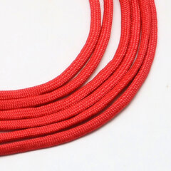 Izpletņa virve (paracord), 4 mm, 1 m, sarkana cena un informācija | Rotu veidošana, pērļošana | 220.lv