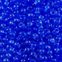 Čehu pērlītes, caurspīdīgi zilas (30050) 9/0, 50 g cena un informācija | Rotu veidošana, pērļošana | 220.lv