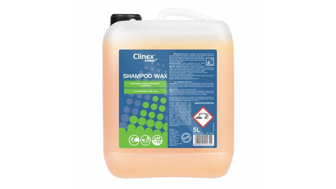 Clinex Expert + vaska šampūns, 5 L cena un informācija | Auto ķīmija | 220.lv