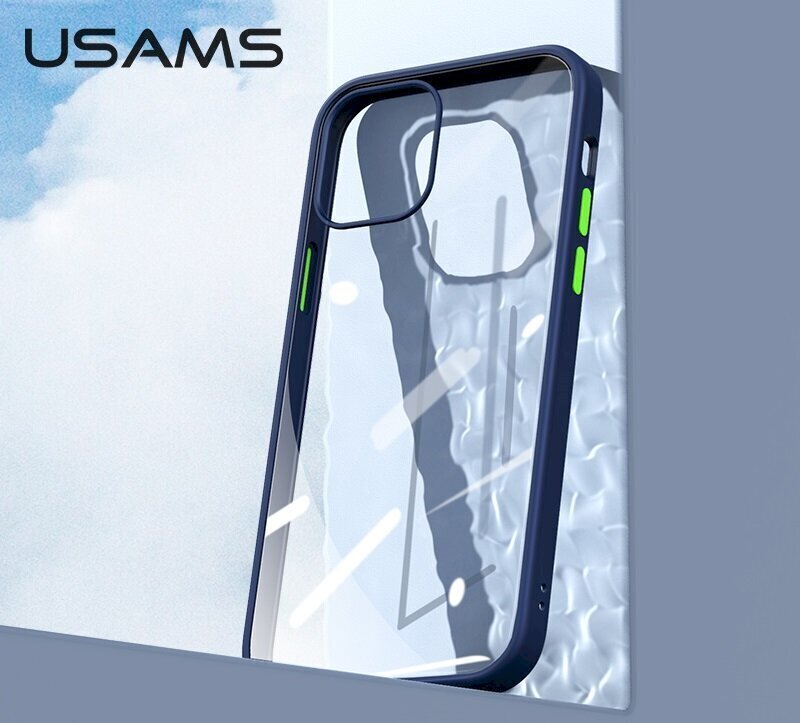 USAMS US-BH626 PC+TPU Case priekš iPhone 12 Mini Janz Series 5.4 Blue cena un informācija | Telefonu vāciņi, maciņi | 220.lv