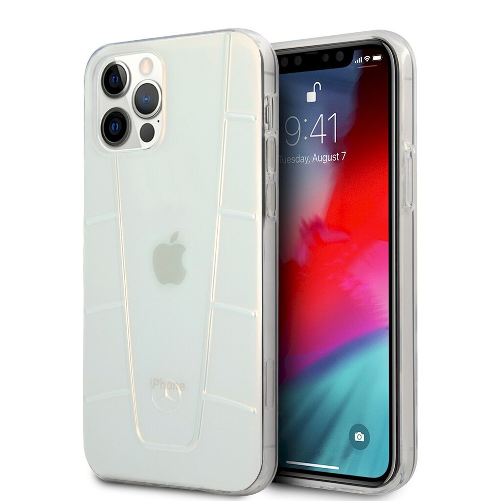 Mercedes Transparent Line Cover priekš iPhone 12/12 Pro 6.1 Iridescent cena un informācija | Telefonu vāciņi, maciņi | 220.lv