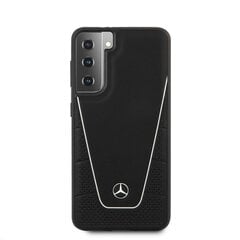 MEHCS21MCLSSI Mercedes Dynamic Leather Cover for Samsung Galaxy S21+ Black цена и информация | Чехлы для телефонов | 220.lv