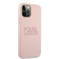 Karl Lagerfeld Stack Pink Logo Silicone Case priekš iPhone 12 Pro Max 6.7 Pink cena un informācija | Telefonu vāciņi, maciņi | 220.lv