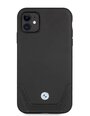 BMW Signature Leather Lower Stripe Case priekš iPhone 11 Black