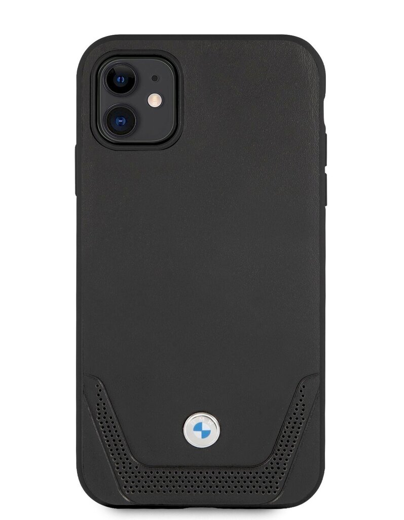 BMW Signature Leather Lower Stripe Case priekš iPhone 11 Black цена и информация | Telefonu vāciņi, maciņi | 220.lv