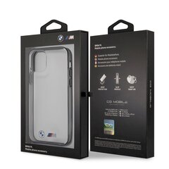 BMW M Metallic Black Edges Hard Case priekš iPhone 12 Pro Max 6.7 Transparent cena un informācija | Telefonu vāciņi, maciņi | 220.lv