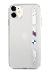 BMHCN61MKTSS BMW M PC/TPU Silver Stripes Hard Case for iPhone 11 Transparent цена и информация | Чехлы для телефонов | 220.lv