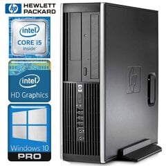 HP 8200 Elite SFF i5-2400 8Гб 240SSD+2TБ WIN10PRO/W7P [refurbished] цена и информация | Стационарные компьютеры | 220.lv