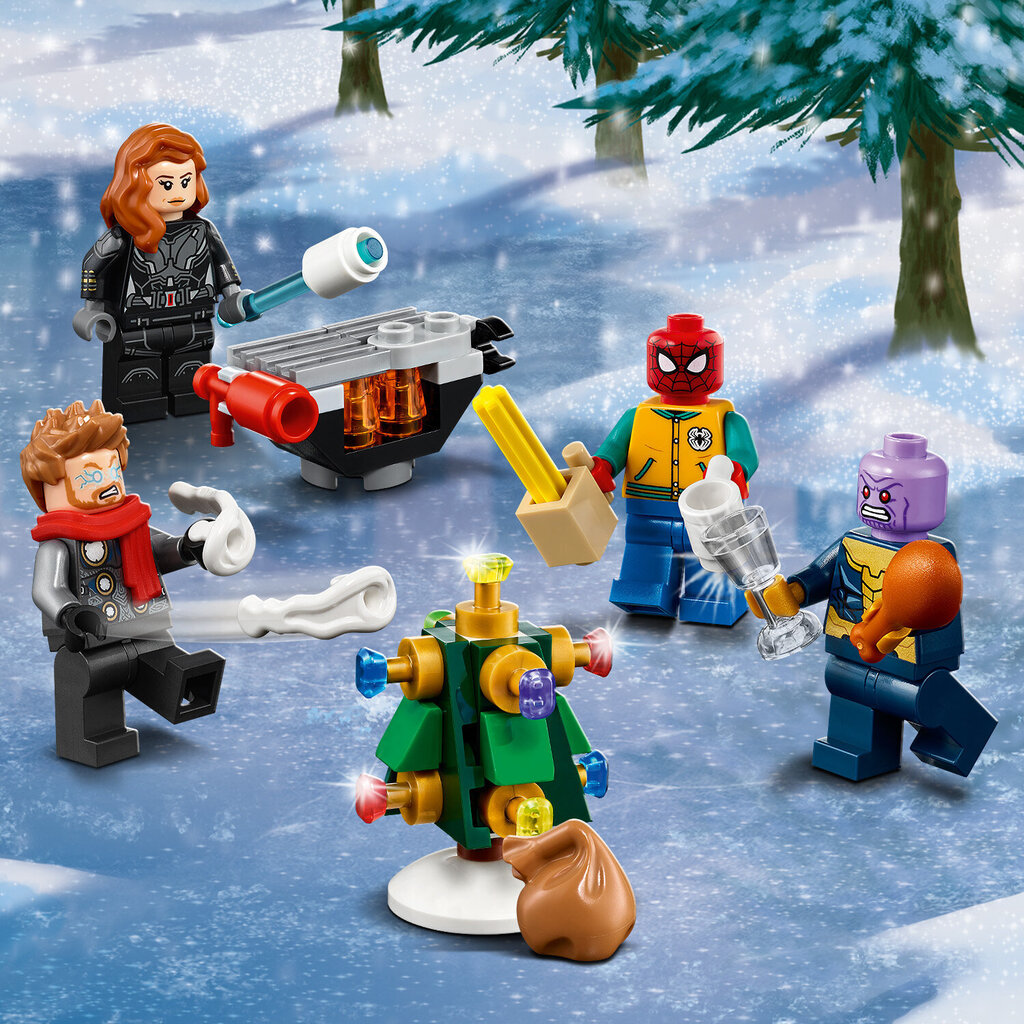 76196 LEGO® Super Heroes Atriebēju Adventes kalendārs cena un informācija | Konstruktori | 220.lv