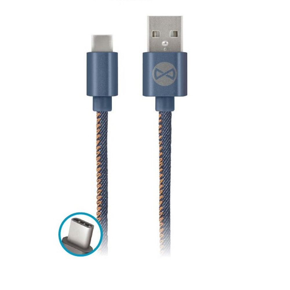 Forever, USB Type-C, 1 m cena un informācija | Savienotājkabeļi | 220.lv