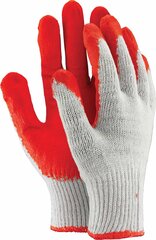 Трикотажные рабочие перчатки, покрытые латексом цена и информация | Рабочие перчатки | 220.lv