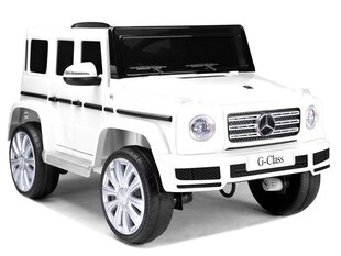 Bērnu vienvietīgs elektromobilis Mercedes G500 balts цена и информация | Электромобили для детей | 220.lv