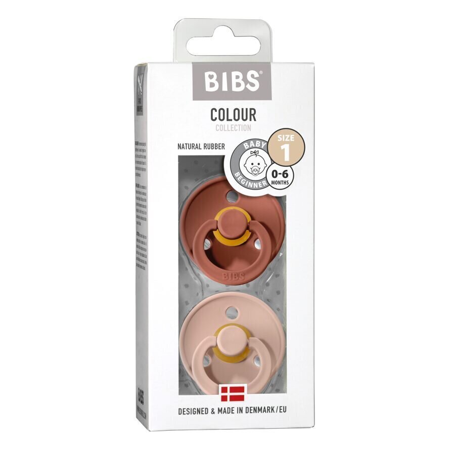 Bibs Color knupīši 2gb 0-6mēn. (Woodchuck/Blush) cena un informācija | Knupīši | 220.lv