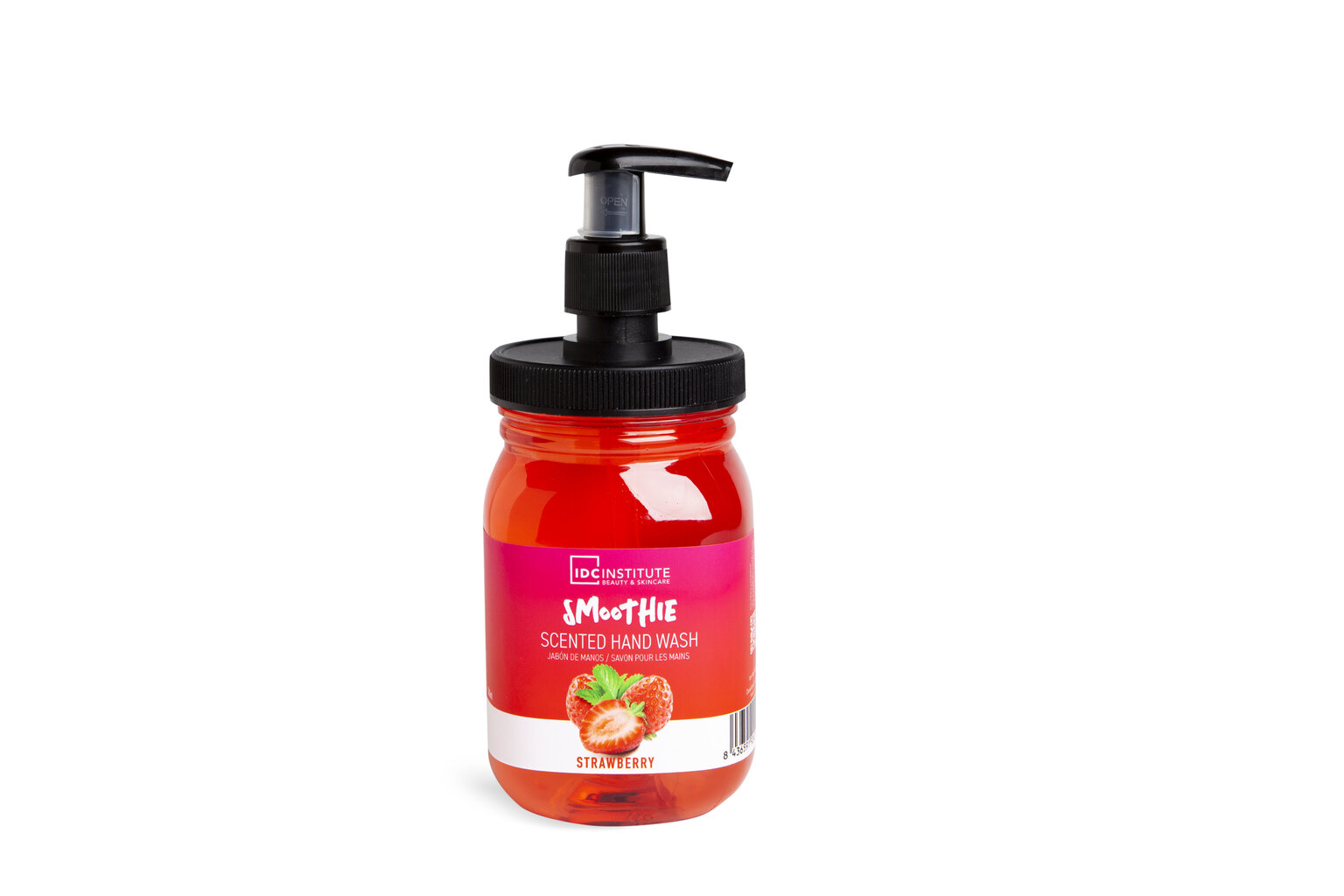 Šķidrās roku ziepes IDC Institute Smoothie, 360 ml, Strawberry cena un informācija | Ziepes | 220.lv