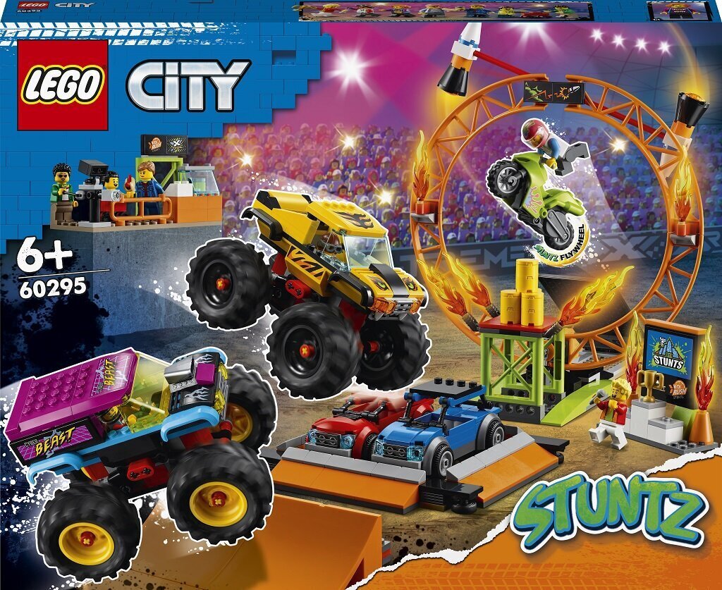 60295 LEGO® City Stuntz Арена для каскадеров цена | 220.lv