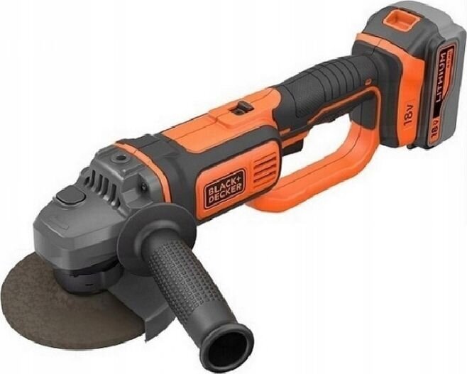 Leņķa slīpmašīna Black&Decker BCG720M1-QW cena un informācija | Slīpmašīnas | 220.lv