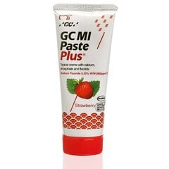 GC Mi Paste Plus Recaldent zobu pasta ar fluoru, zemeņu garšu, 35 ml цена и информация | Зубные щетки, пасты | 220.lv