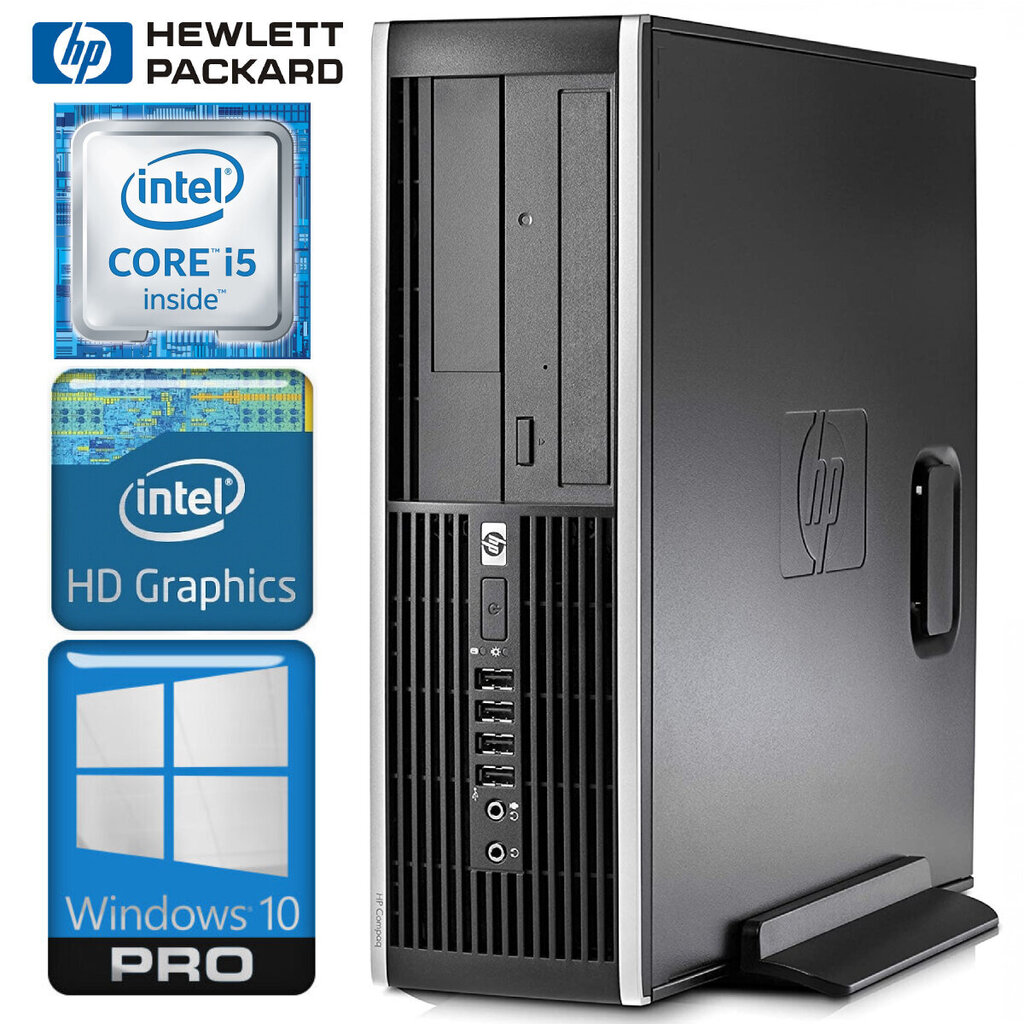HP 8200 Elite SFF i5-2400 4GB 120SSD WIN10PRO/W7P cena un informācija | Stacionārie datori | 220.lv