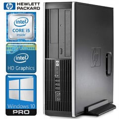 HP 8200 Elite SFF i5-2400 4GB 480SSD WIN10PRO/W7P цена и информация | Стационарные компьютеры | 220.lv