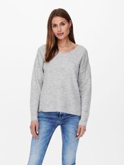 Sieviešu džemperis ONLY 15204588LGREYMELANGE, gaiši pelēks cena un informācija | Sieviešu džemperi | 220.lv