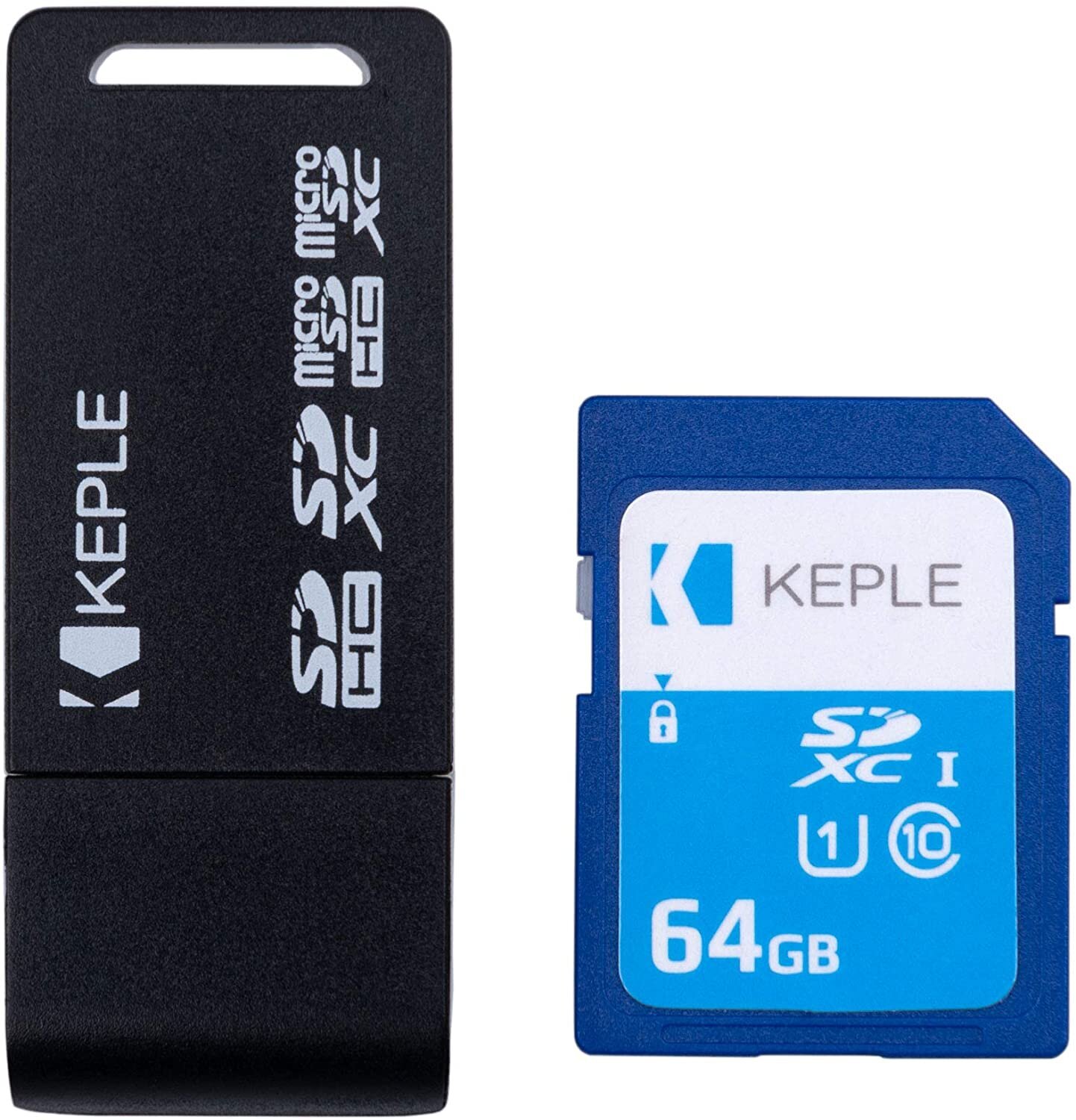 Class 10, UHS-I U1, Keple SD atmiņas karte 64GB ar SD kartes lasītāju /  adapteri cena | 220.lv
