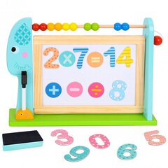 Izglītojoša, divpusēja tāfele ar 18 magnētiskiem elementiem, Tooky Toy цена и информация | Развивающие игрушки | 220.lv