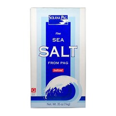 Smalkais galda sāls Solana Pag, 1 kg cena un informācija | Pārtikas piedevas | 220.lv