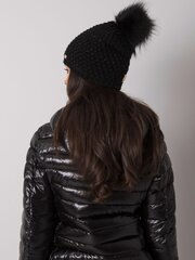 черная зимняя шапка с кисточкой цена и информация | Женские шапки | 220.lv