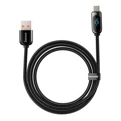 Baseus Display Cable USB to Type-C 5A 40W 2m (melns) цена и информация | Кабели для телефонов | 220.lv