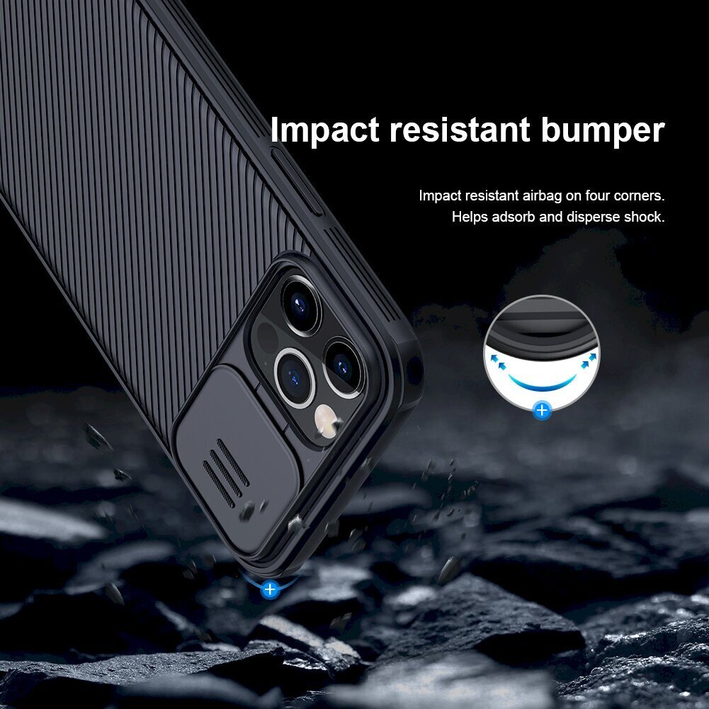 Nillkin CamShield Pro Magnetic Hard Case priekš iPhone 12/12 Pro 6.1 Black cena un informācija | Telefonu vāciņi, maciņi | 220.lv